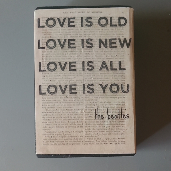 Other - Handmade The Beatles Decorative Block